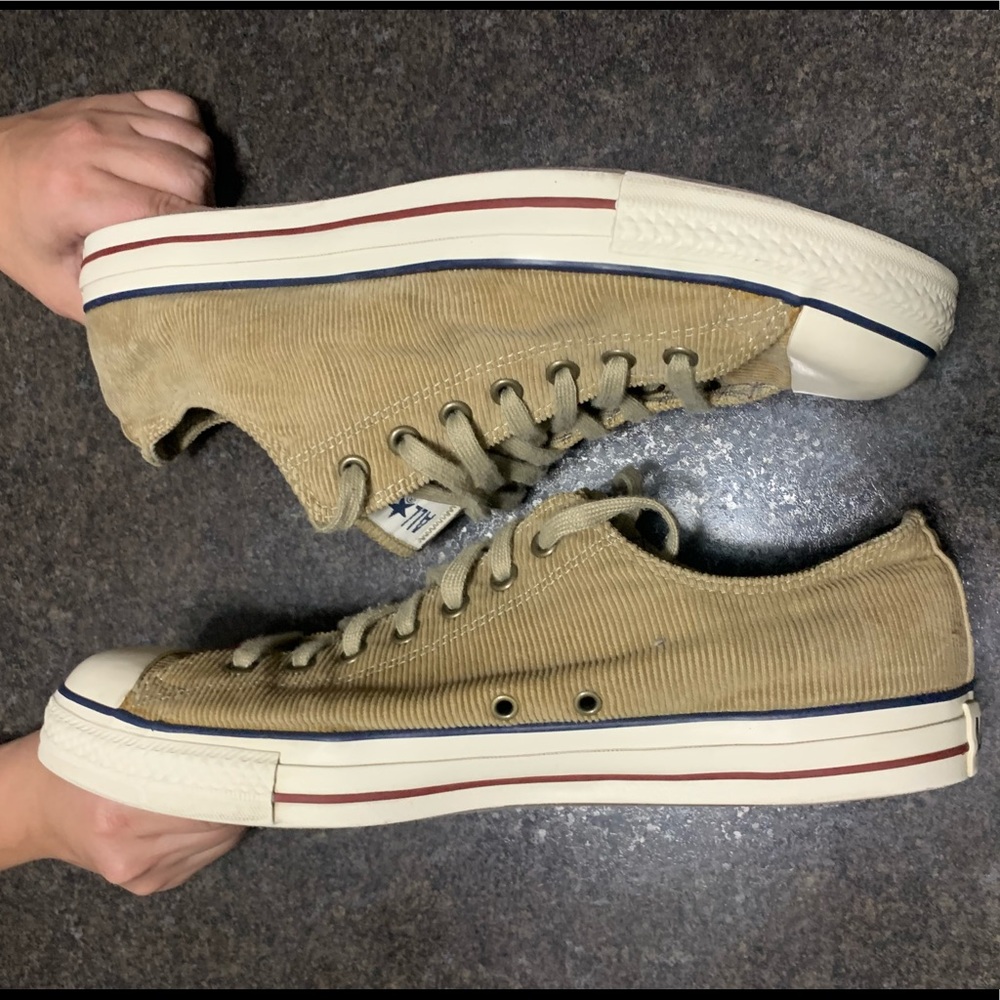 Converse Tan Khaki Corduroy Low Top